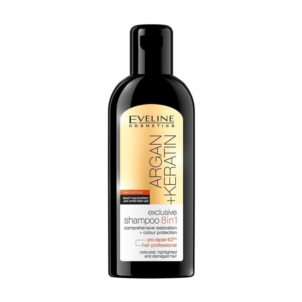 EVELINE ARGAN+KERATIN 8 IN 1 EXCLUS.HAIR SHAMPOO 150ML#7158 4