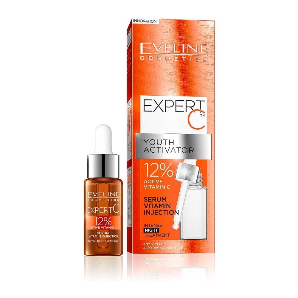 EVELINE EXPERT C YOUTH ACT.NIGHT SERUM INJ.18ML #6071 8