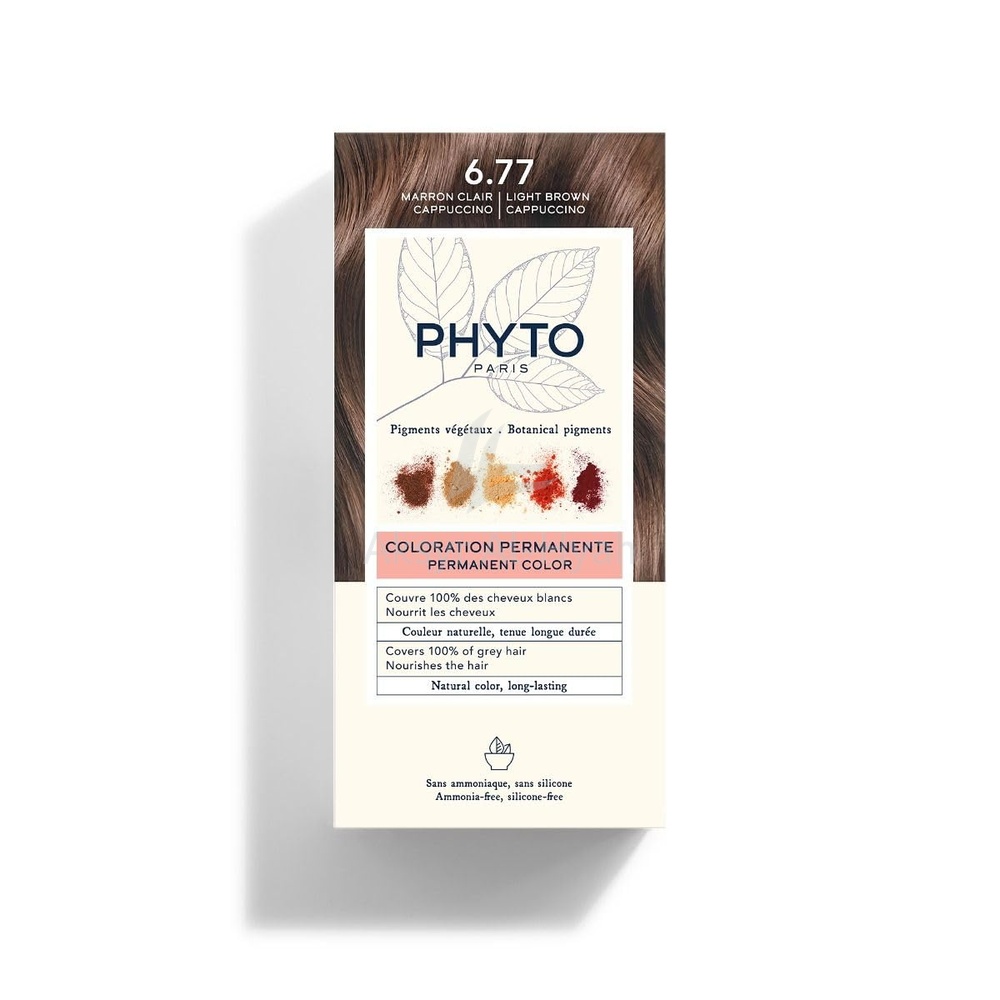 PHYTO COLOR SENSITIVE 6.77 LIGHT BROWN CAPPUCCINO
