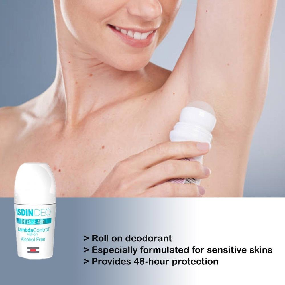 ISDIN INT.48H ALC/FREE DEO LAMBDA ROLL-ON 50ML#ISD003