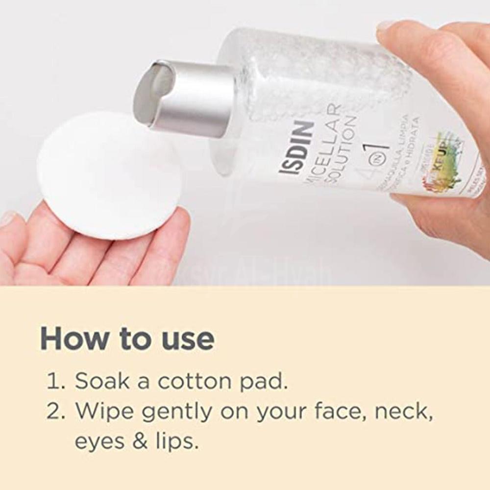 ISDIN MICELLAR SOLUTION 4 IN 1 M/UP REM.400ML #ISD017 3