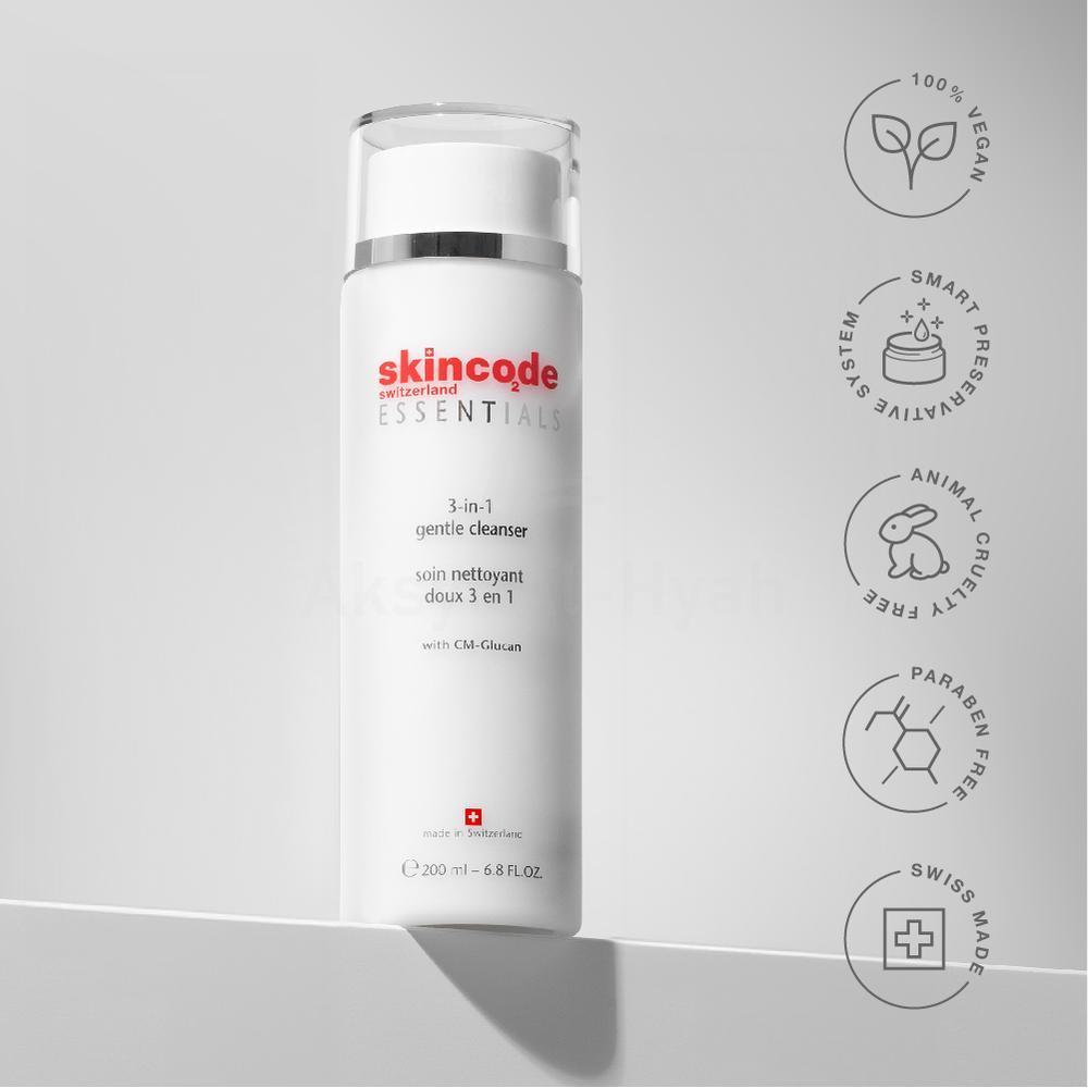 SKINCODE 3 IN 1 GENTLE CLEANSER 200ML #48769 2
