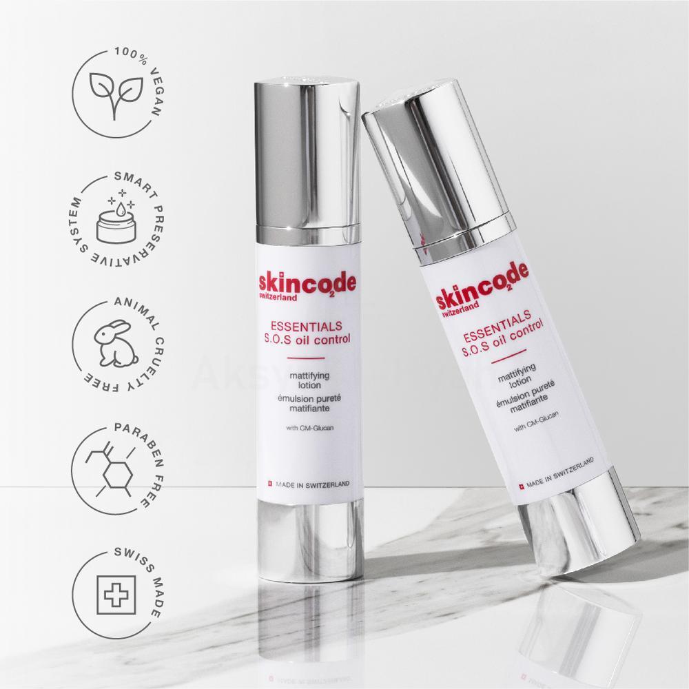 SKINCODE S.O.S OIL CONTROL MATTIF.LOTION 50ML #1702 3