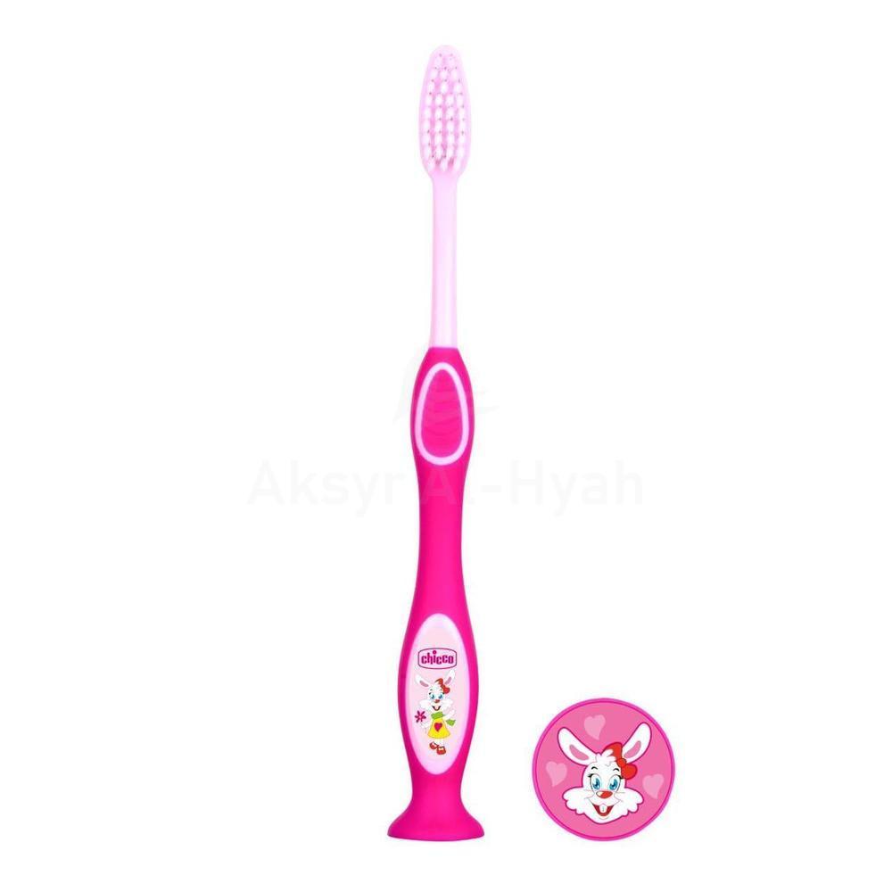 CHICCO BABY MILK TEETH BRUSH 3-6Y GIRL #90791
