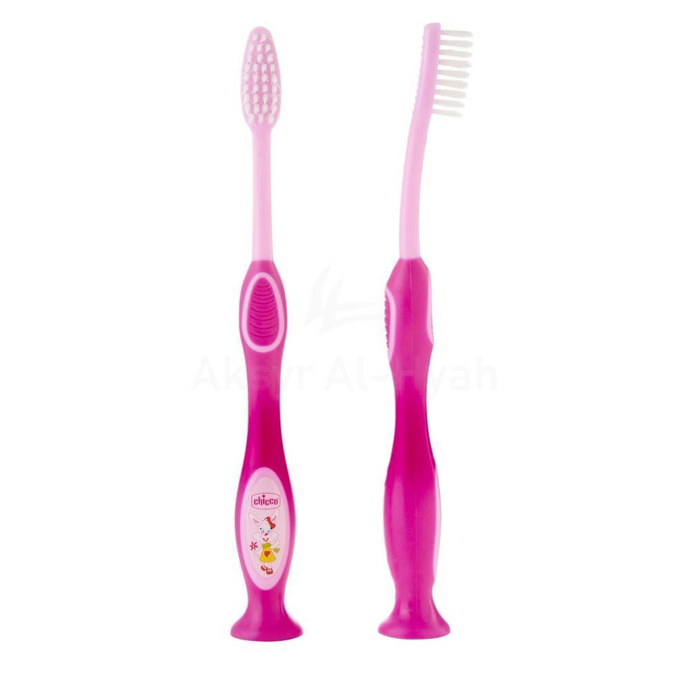 CHICCO BABY MILK TEETH BRUSH 3-6Y GIRL #90791 1