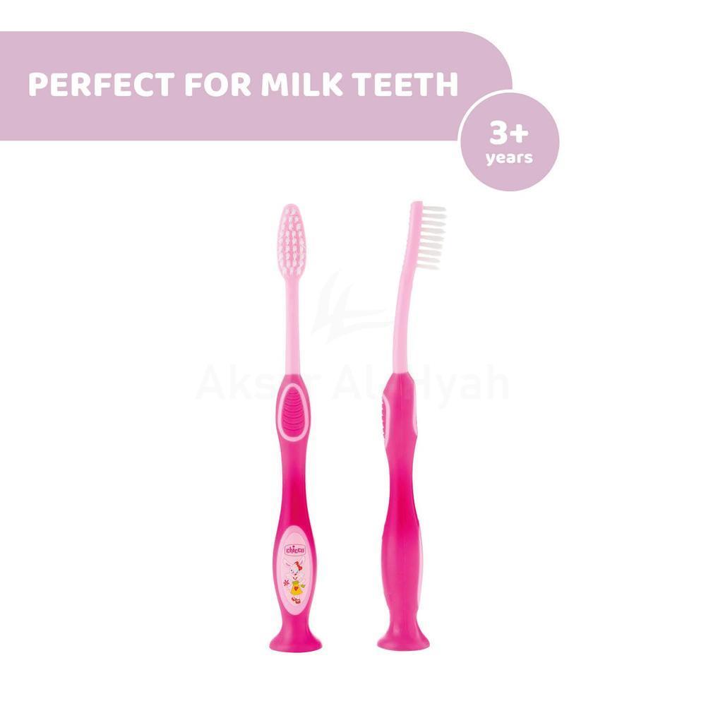 CHICCO BABY MILK TEETH BRUSH 3-6Y GIRL #90791 2