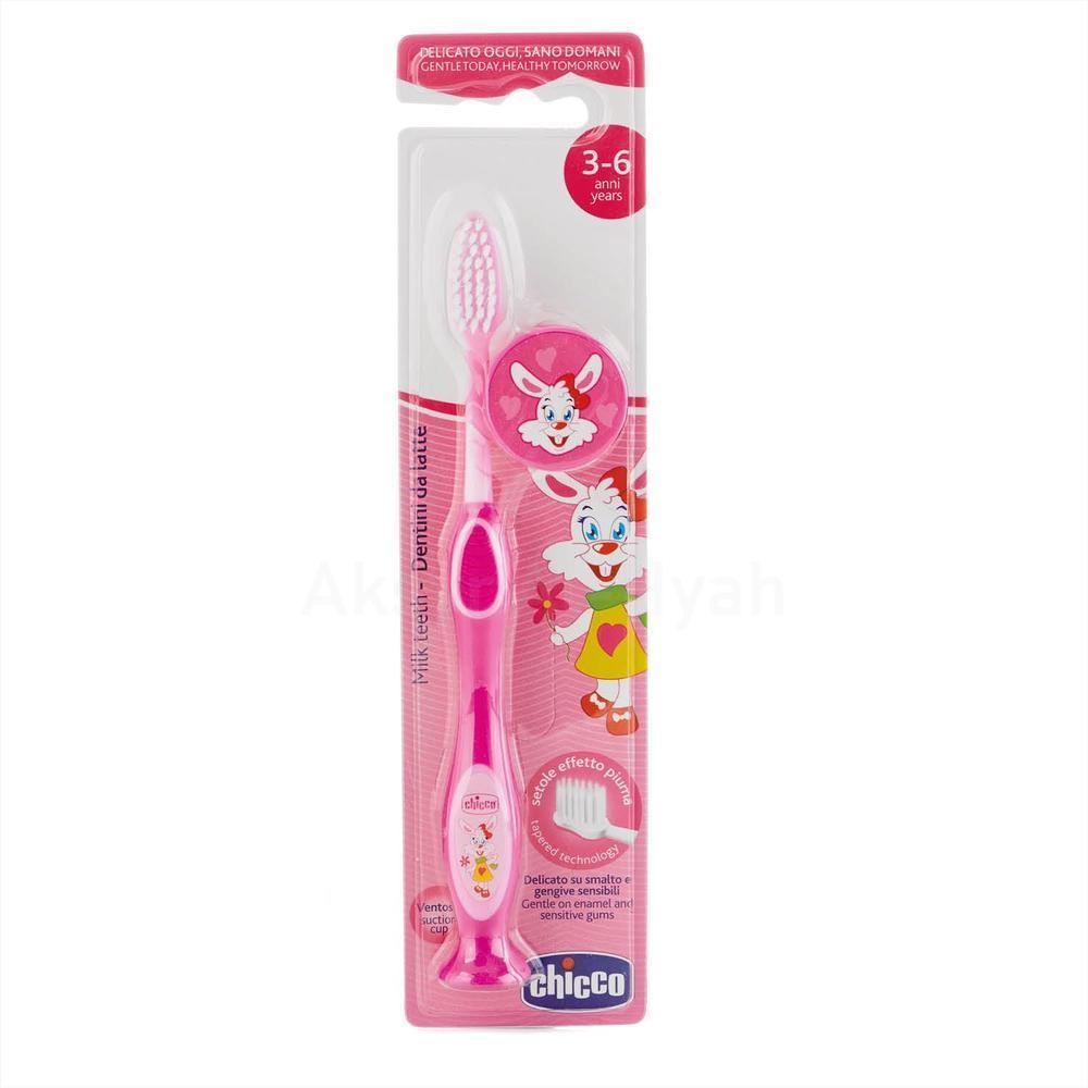 CHICCO BABY MILK TEETH BRUSH 3-6Y GIRL #90791 5