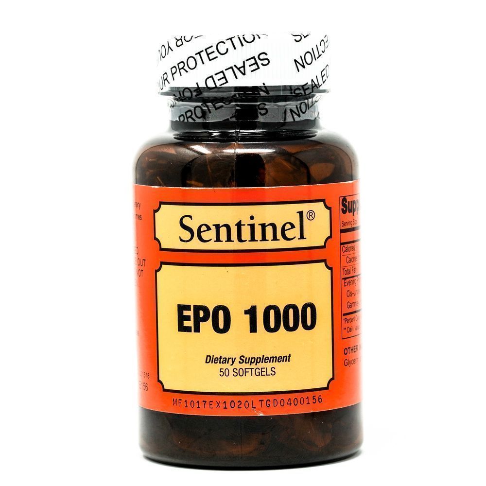 SENTINEL EVENING PRIMEROSE OIL 1000MG S/GELS 50'S