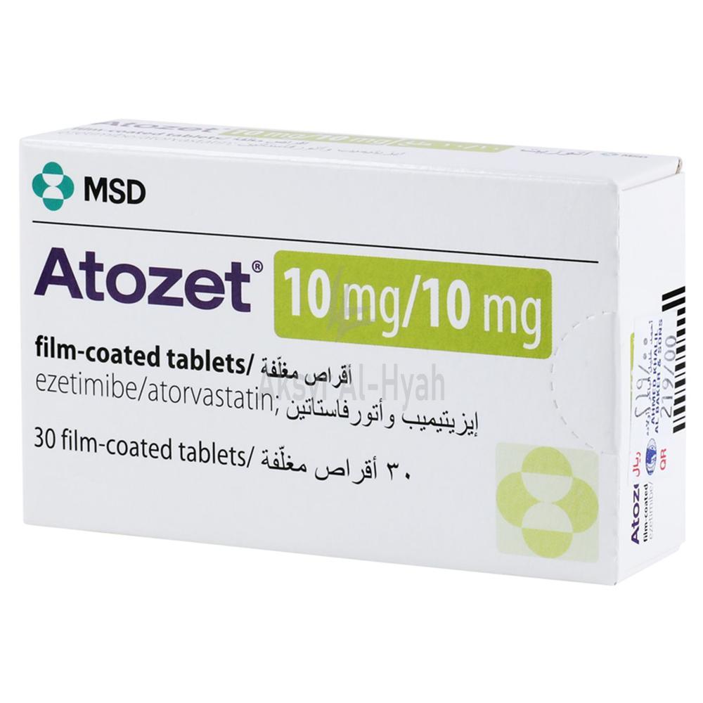 ATOZET 10MG/10MG TABLET 30'S