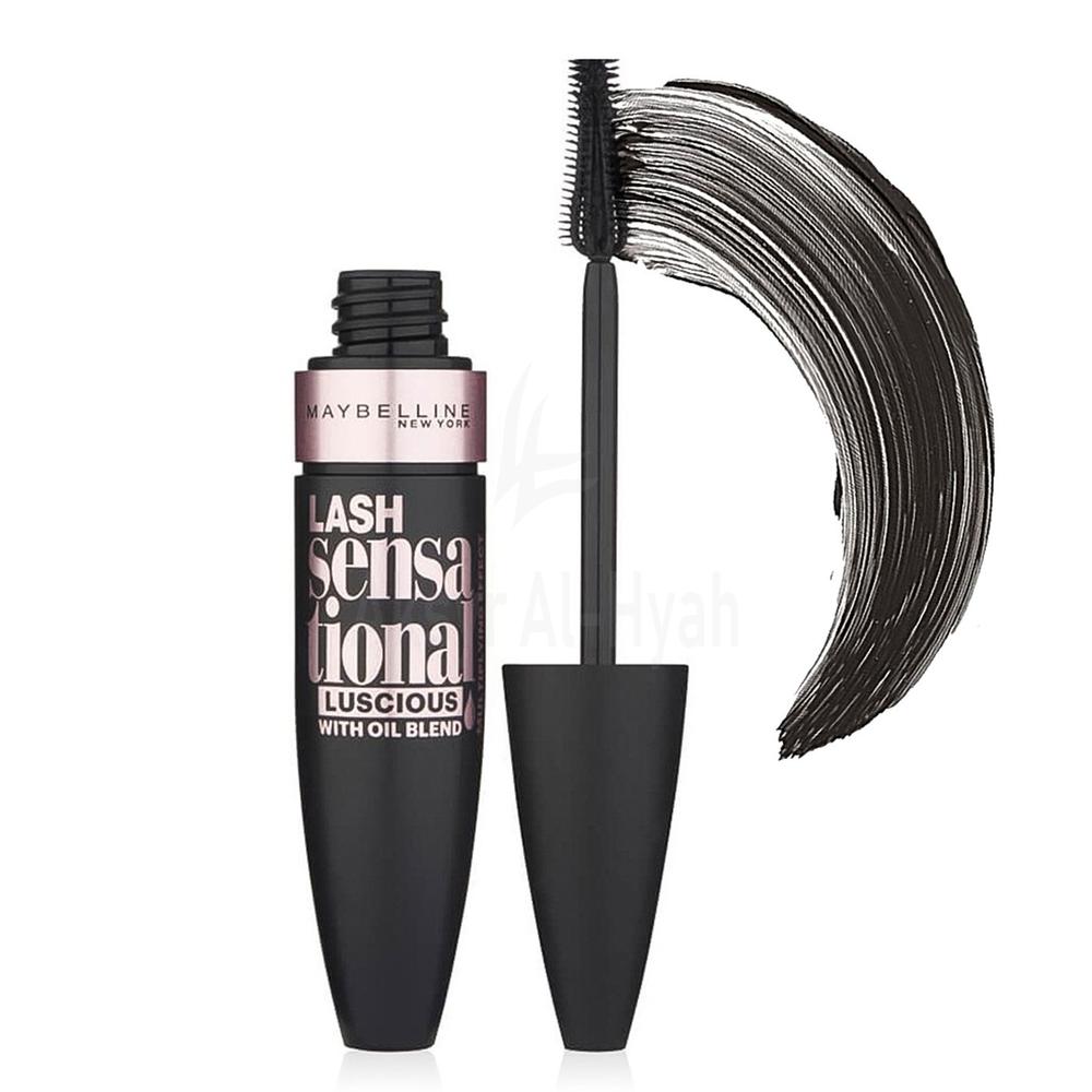MAYBELLINE LASH SENSATIONAL LUCIOUS MASCARA BLACK W/OIL BLEND #FM0019082