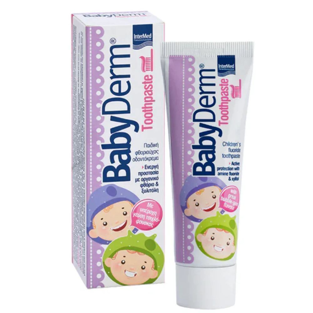 BABYDERM BUBBLE GUM TOOTH PASTE 50ML