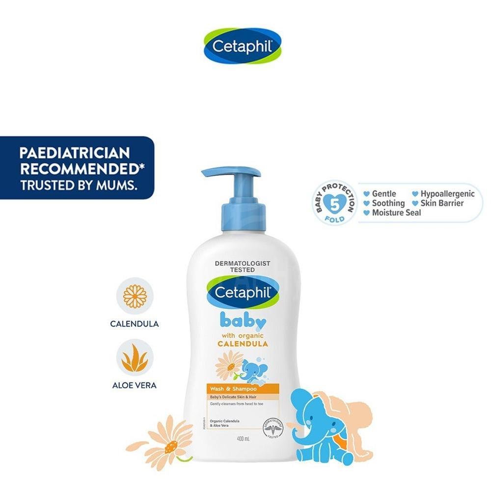 CETAPHIL BABY WASH & SHAMPOO FACE&BODY 400ML 3