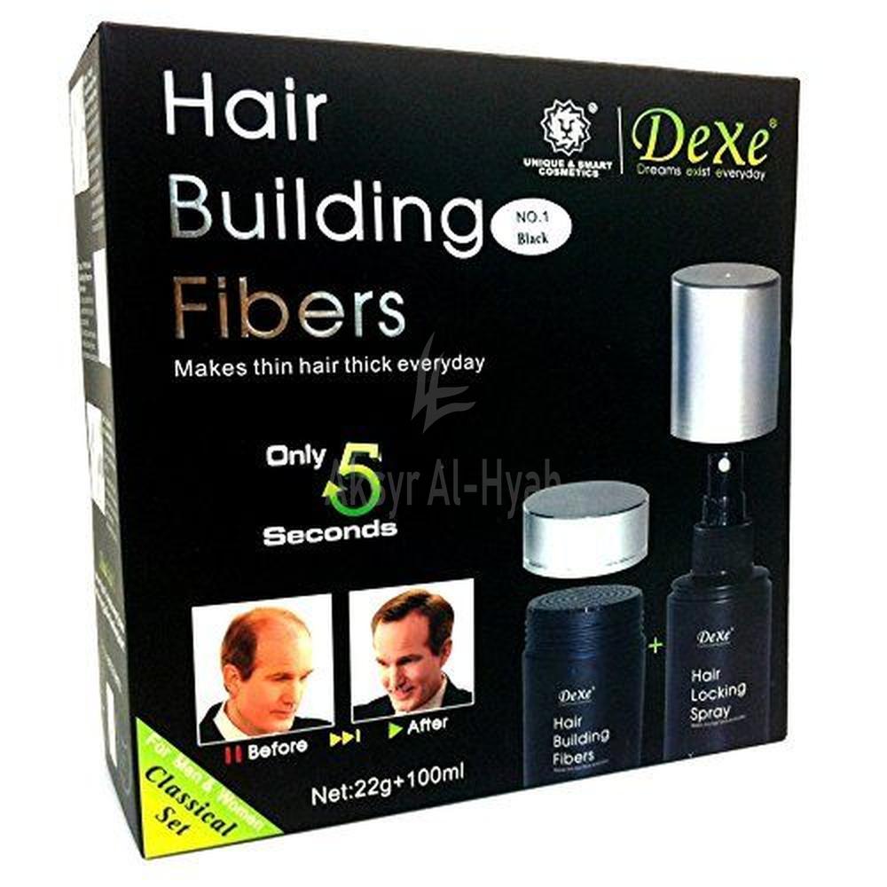 DEXE HAIR BUILDING FIBER KIT 22G+100ML(LIGHT BROWN)