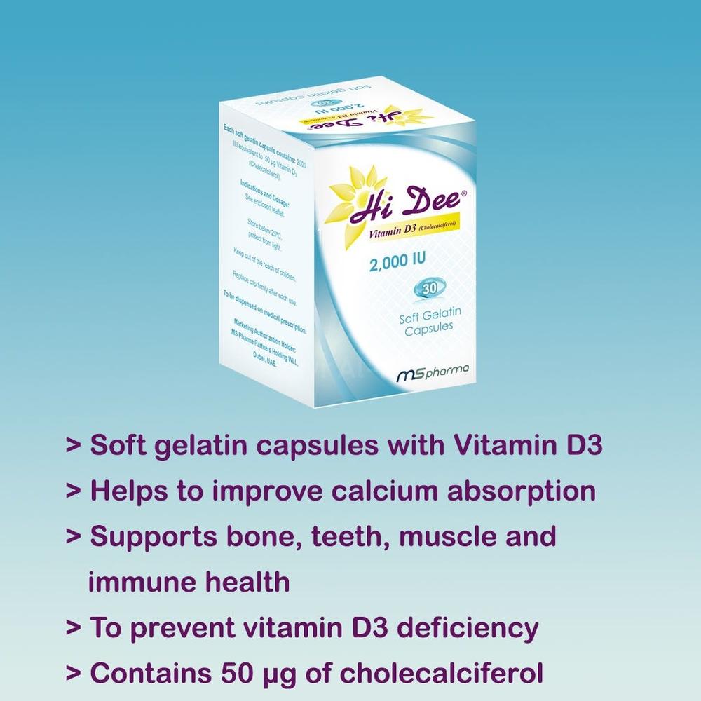 HI DEE 2 000 IU VITAMIN D3 CAP 30'S #52918 1