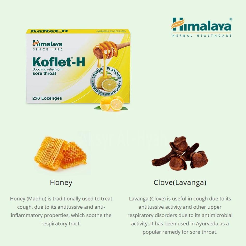 HIMALAYA KOFLET LEMON LOZENGES 12'S 6