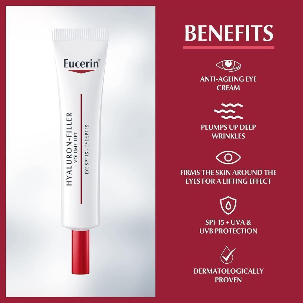 EUCERIN HYALURON FILLER+VOLUME LIFT EYE CREAM 15ML(89766) 10