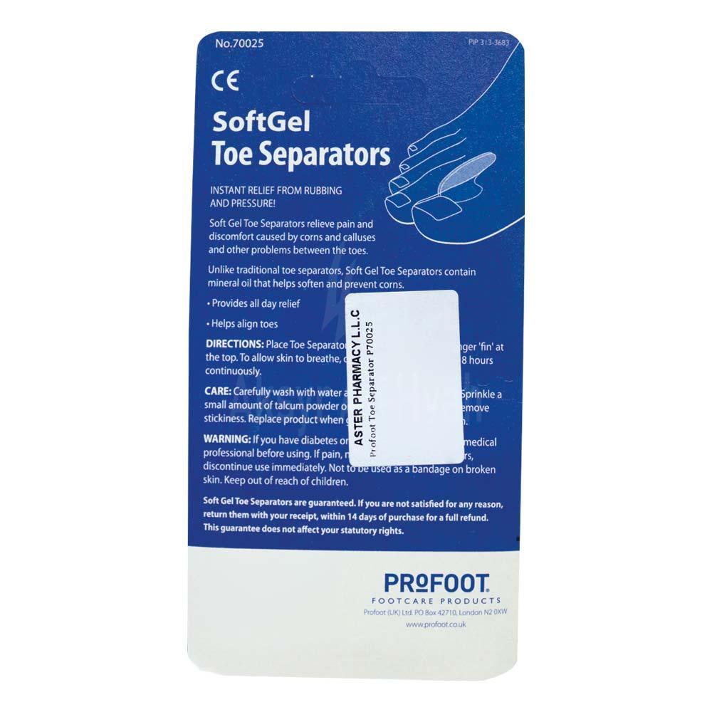 PF TOE SEPARTATORS SOFTGELS 3'S 1