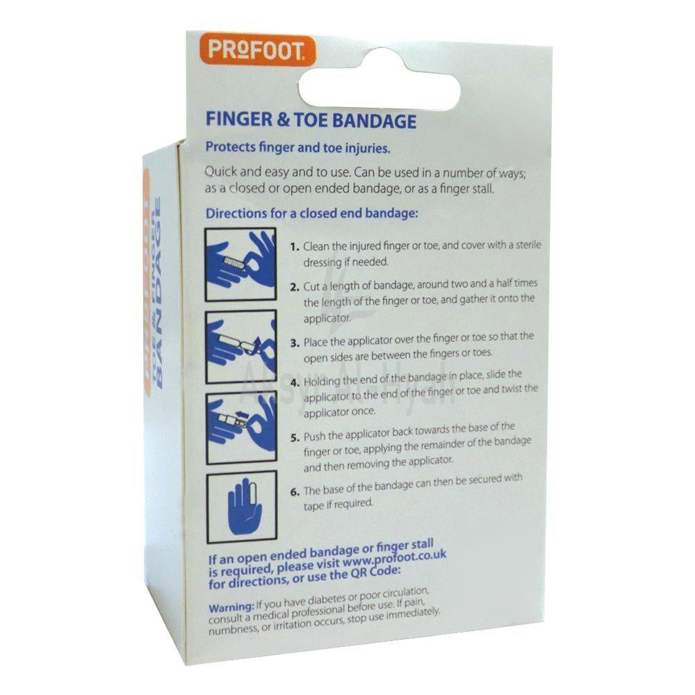 PF FINGER & TOE BANDAGE 4METER ROLL W/SPLINT 1