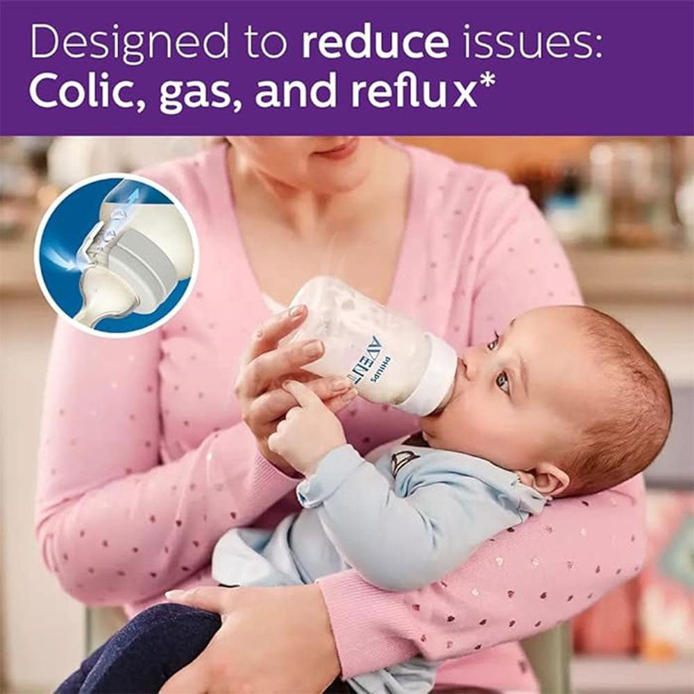 AVENT ANTI-COLIC AIR FREE FEEDING BOTTLE 1M+ 260ML(P) SCF813/14 #PA568 5