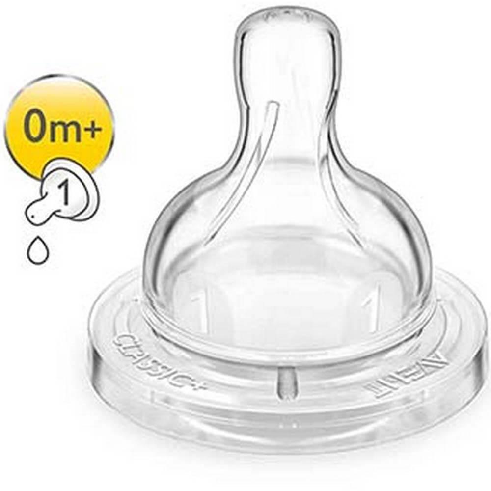 AVENT CLASSIC+ NIPPLE TEAT 0M+ 2'S SCF631/27 #PA006