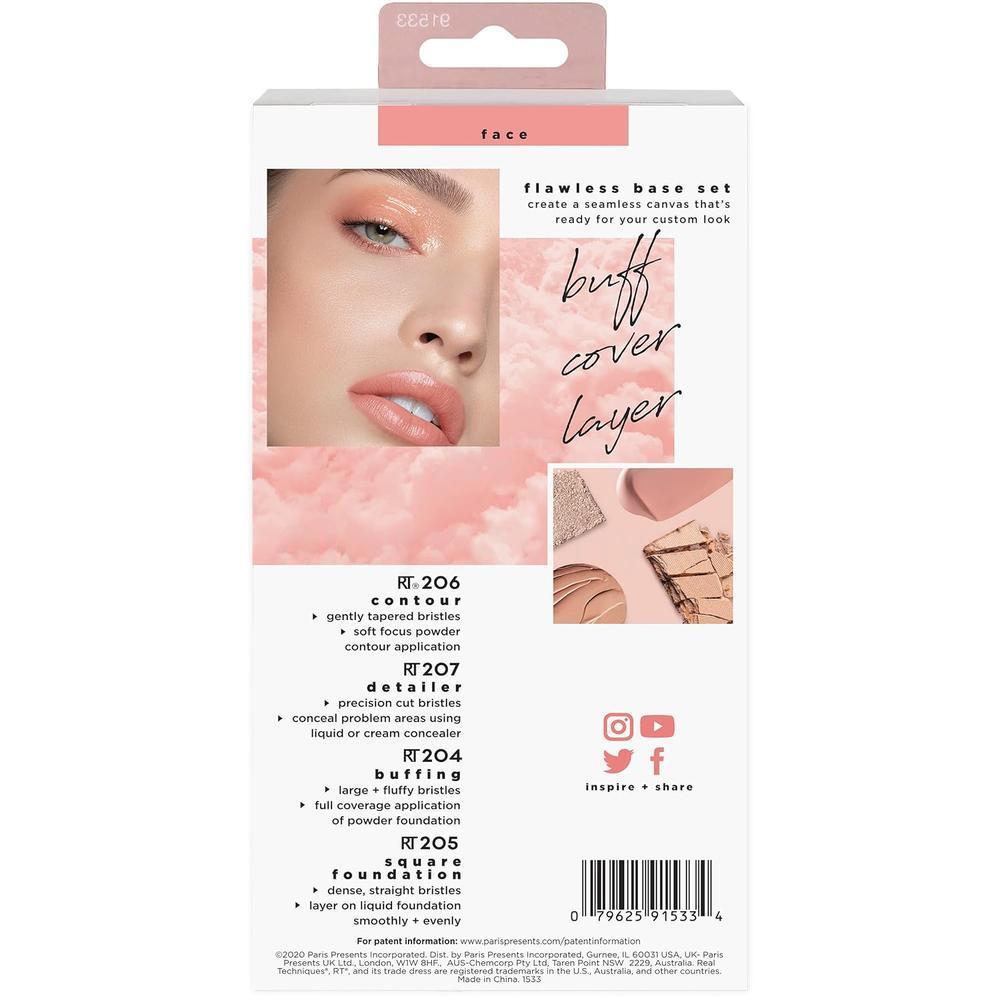 RT FACE FLOWLESS BRUSH BASE SET 4'S #91533 3