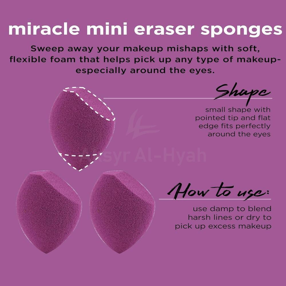 RT FACE+EYE+CHEEK MIRACLE SPONGE 6'S #91570 2