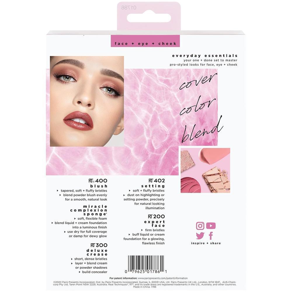 RT FACE+EYE+CHEEK EVERYDAY ESSENTIAL BRUSH SET #01786