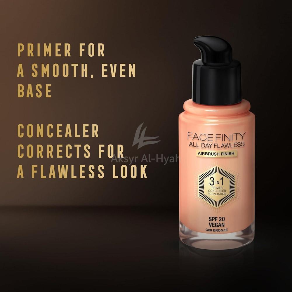 MFX FACEFINITY 3 IN 1 SPF20 FOUNDATION 55 BEIGE 30ML