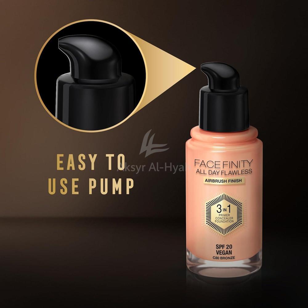 MFX FACEFINITY 3 IN 1 SPF20 FOUNDATION 55 BEIGE 30ML