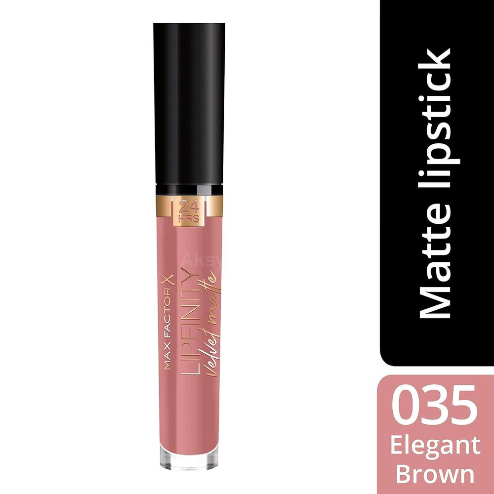 MFX LIPFINITY VELVET MATTE 035 ELEGANT BROWN 3.5ML 3
