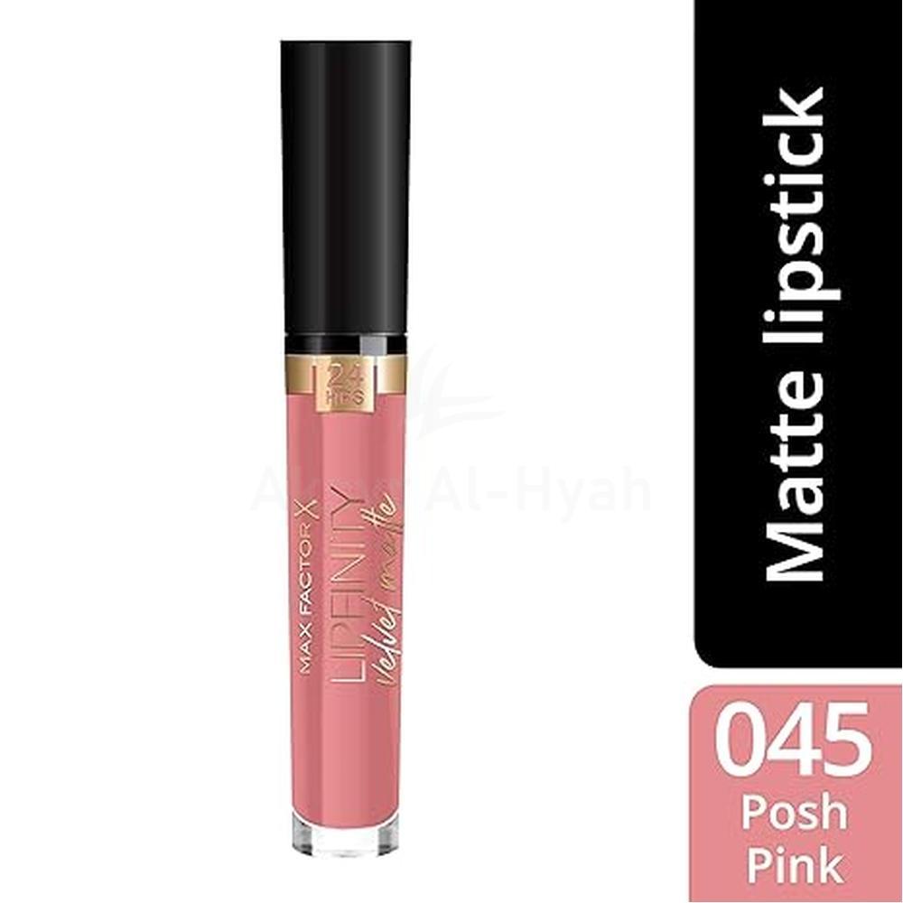 MFX LIPFINITY VELVET MATTE 045 POSH PINK 3.5ML 3