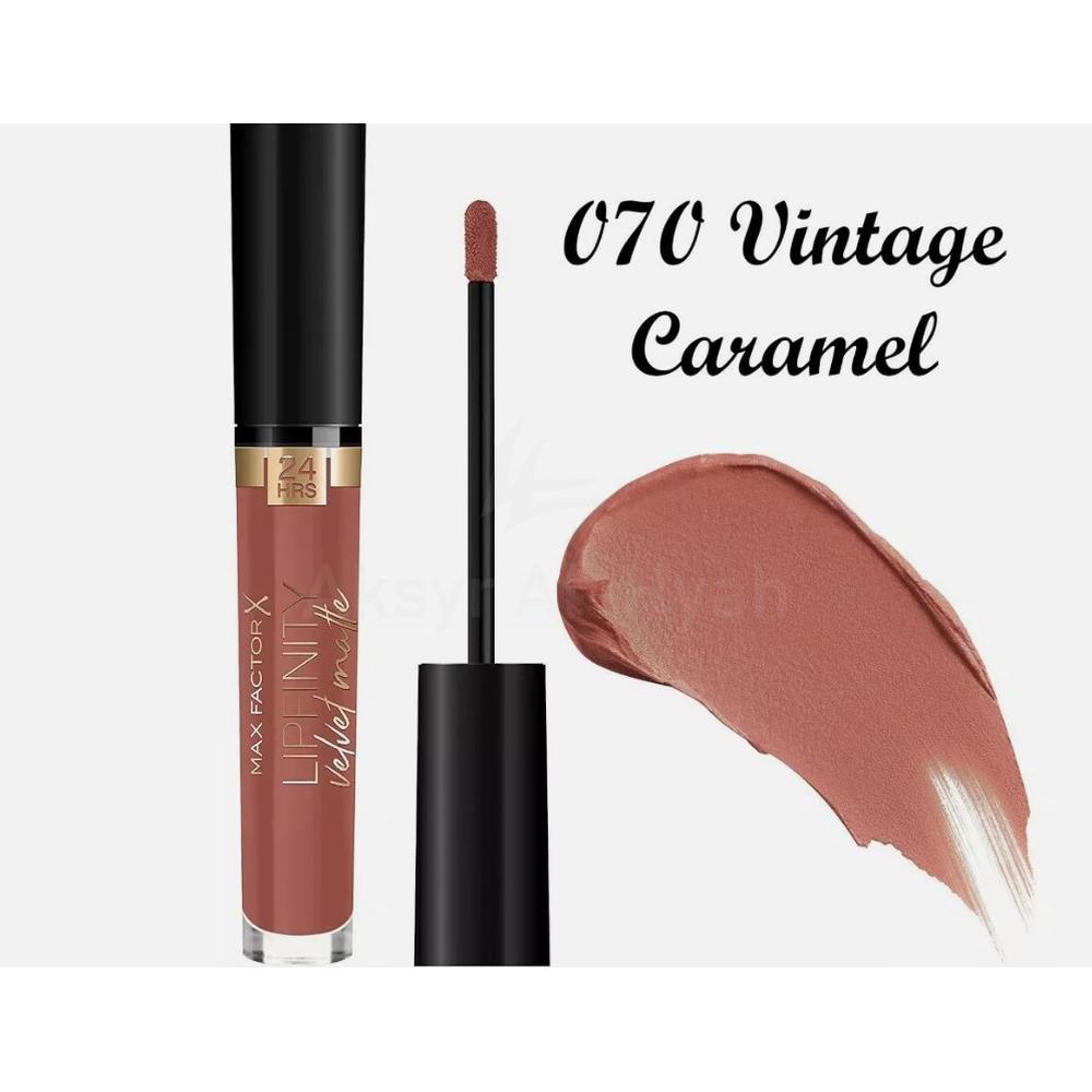 MFX LIPFINITY VELVET MATTE 070 VINTAGE CARAMEL 3.5ML 1