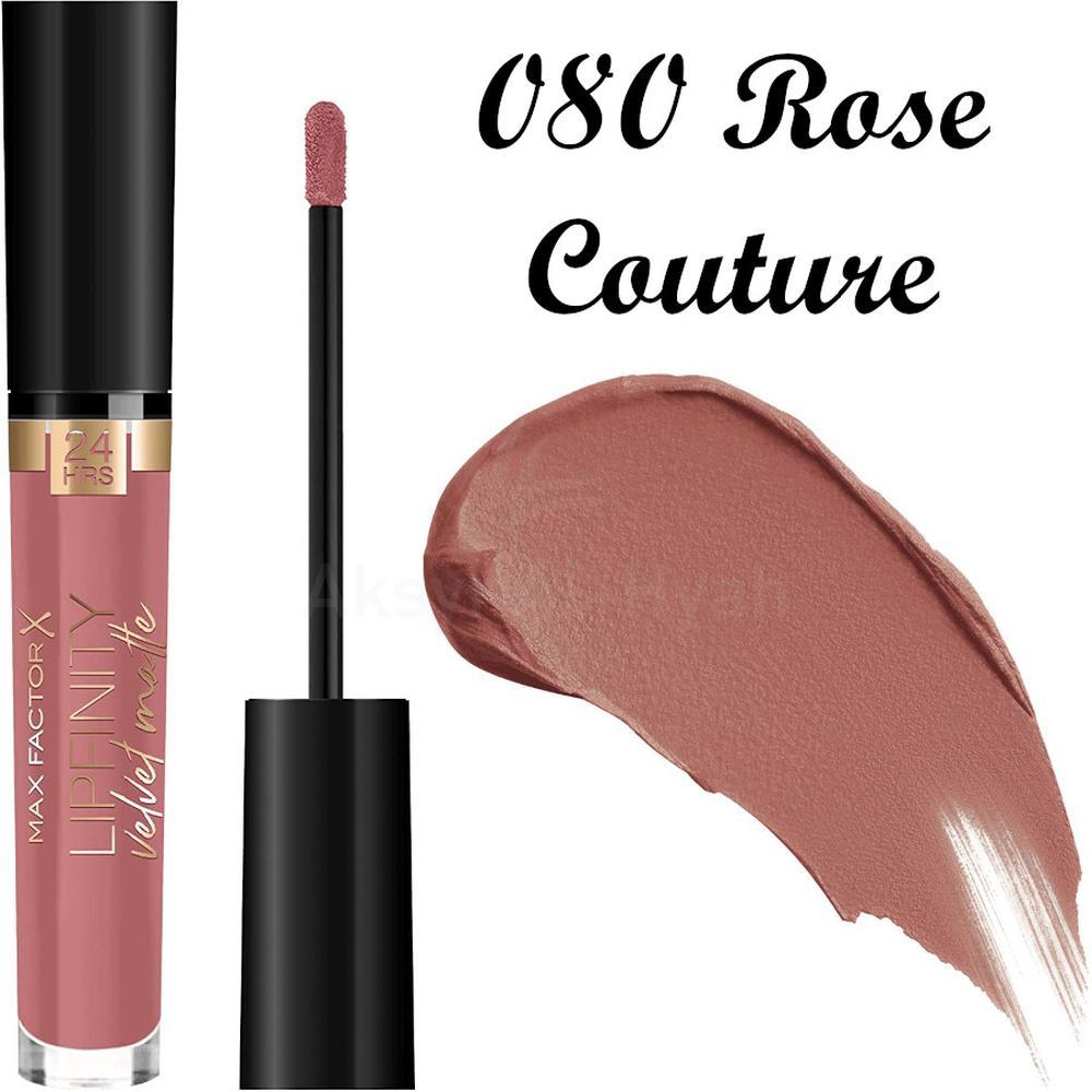 MFX LIPFINITY VELVET MATTE 080 ROSE COUTURE 3.5ML 1