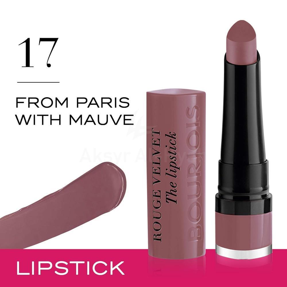 BJS ROUGE VELVET THE LIPSTICK 17 FROM PARIS WITH MAUVE 2.4GML