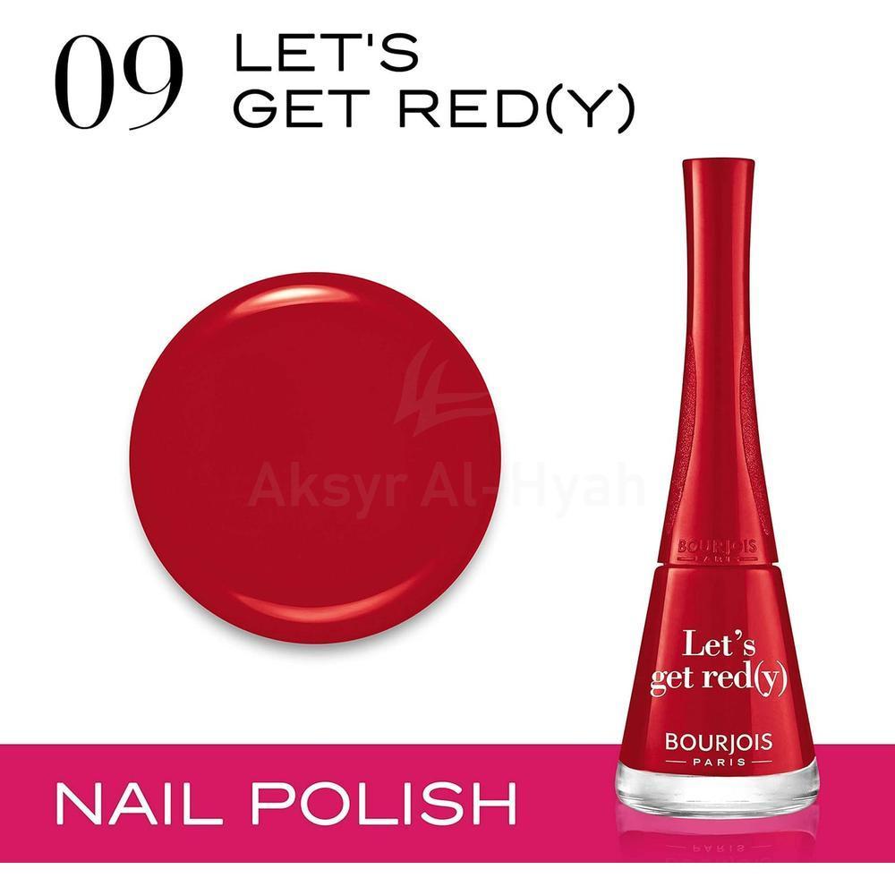 BJS 1 SECOND NAIL POLISH LET'S GET RED(Y) 9ML