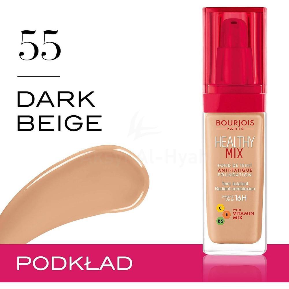 BJS HEALTHY MIX 16H FOUNDATION 55 DARK BEIGE 30ML 1
