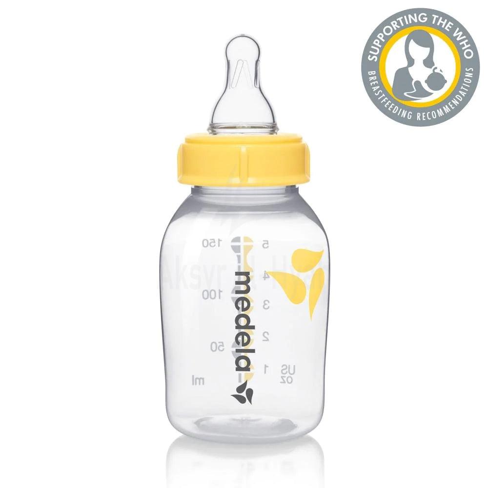 MEDELA BREAST MILK BOTTLES W/TEAT 150ML (S) #0597