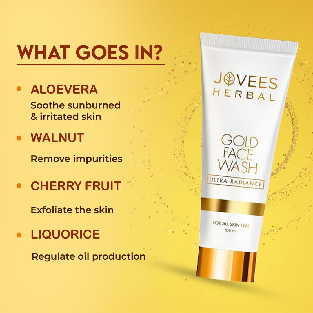 JOVEES GOLD FACE WASH 100ML #6038 2
