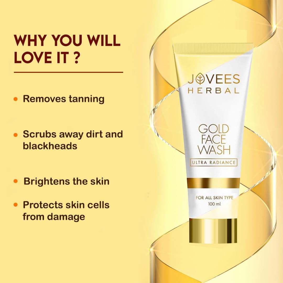 JOVEES GOLD FACE WASH 100ML #6038 3