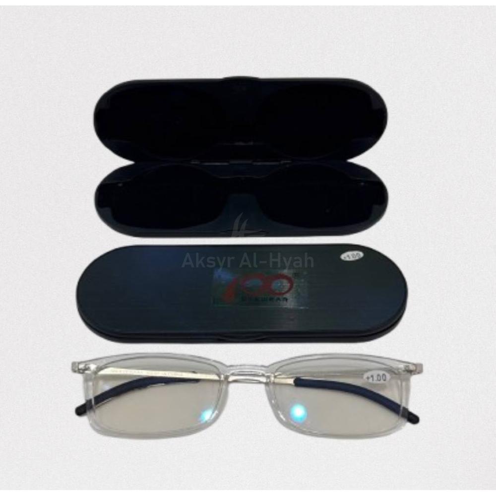 100 EYEWEAR TRANSPARENT +1.00