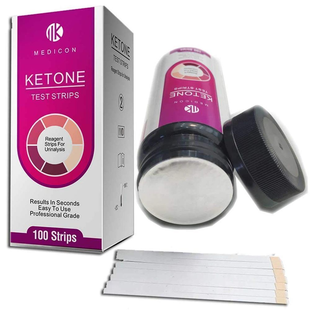 MEDICON KETONE URINE TEST STRIPS 100'S