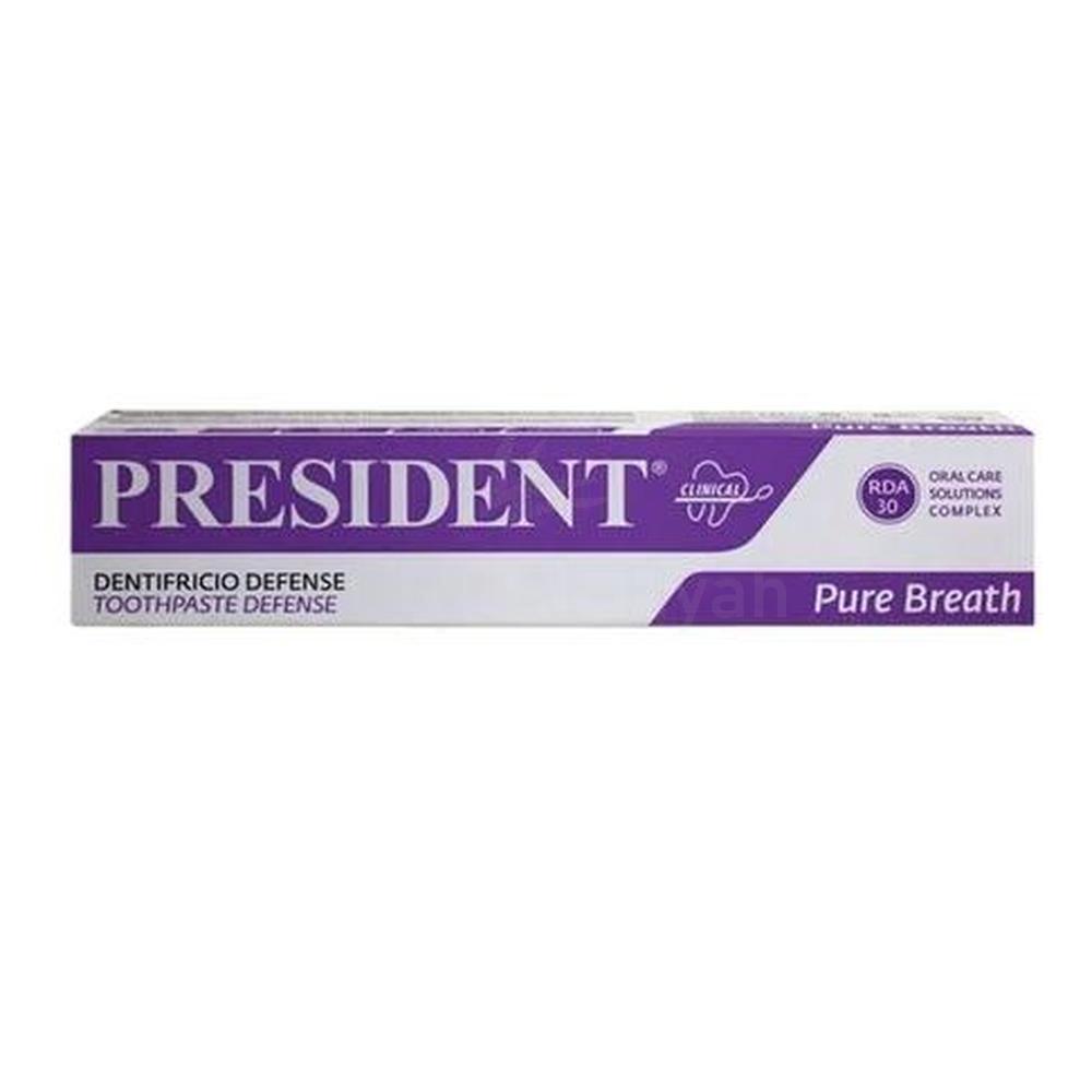 PRESIDENT PURE BREATH DEFENCE T/PASTE 75ML