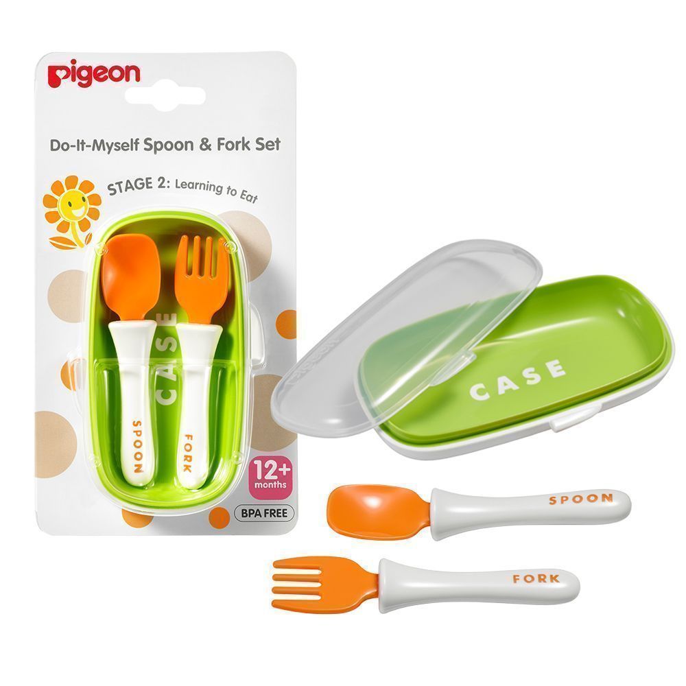 PIGEON(26400) SPOON & FORK SET 12M+