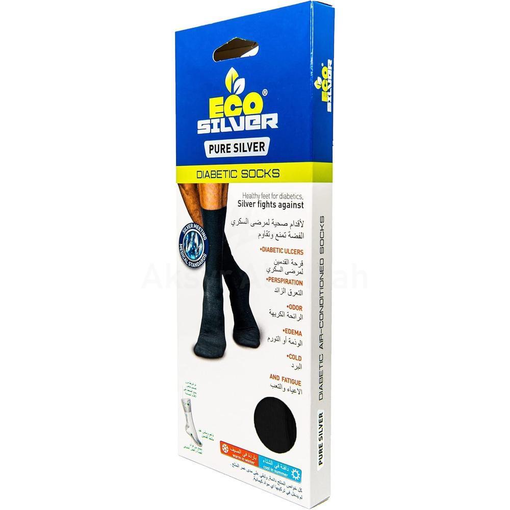 ECO SILVER DIABETICA SOCKS BLACK SIZE(35-38)