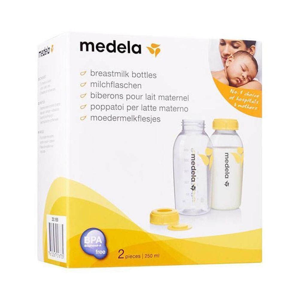 MEDELA BREAST MILK BOTTLES 250ML 2'S(15533) 2