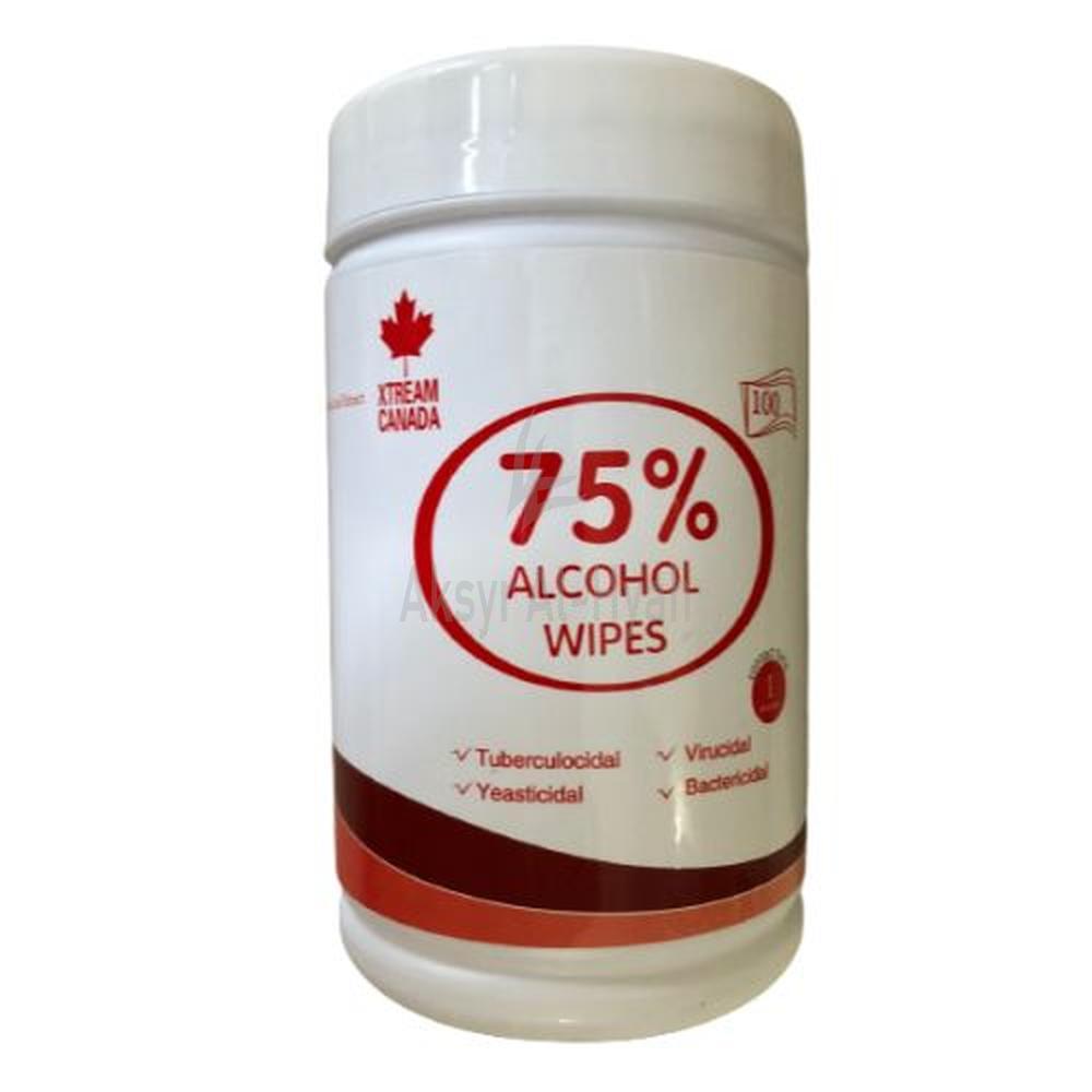 XTREAM DISINFECTANT 75% ALCOHOL WIPES 100'S