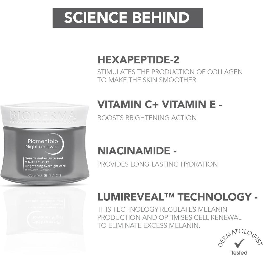 BIODERMA PIGMENTBIO NIGHT RENEWER 50ML #BIO156 1