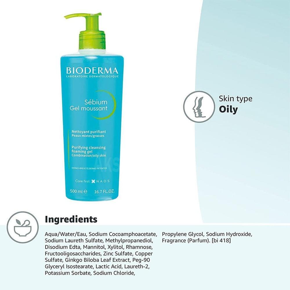 BIODERMA SEBIUM MOUSSANT FOAMING GEL 200 ML #BIO74 2