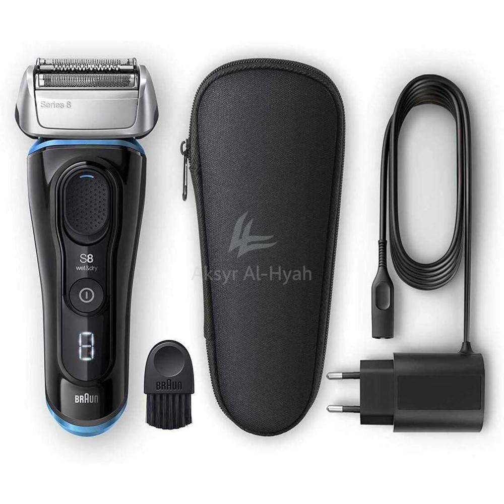 BRAUN 8325S SERIES 8 SHAVER W&D BLK/BLU 3