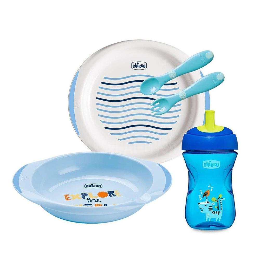 CHICCO BABY WEANING SET 12M+ BOY #162012